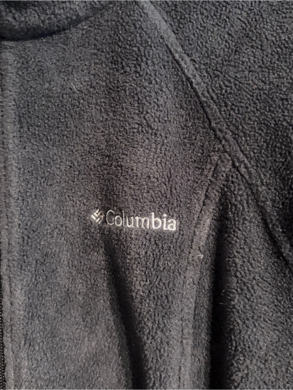 Columbia Black Fleece Full Zip up Jacket Women’s Size Medium zippered pockets - Picture 2 of 4
